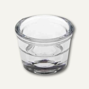 Papstar Kerzenhalter "Two in One", Glas, H 45 x Ø 60 mm, 24er Pack, 82311