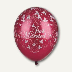 Luftballons Just Married