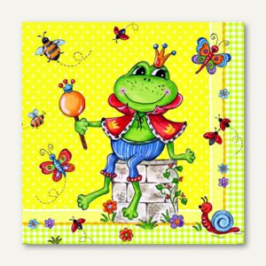 Dekorservietten Prince Frog