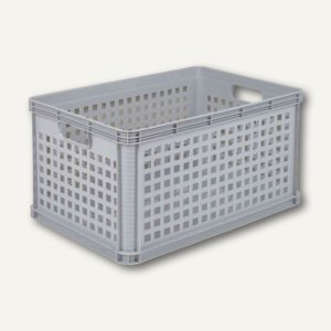 Aufbewahrungskorb robert, 64 Liter, 600 x 400 x 320 mm, lichtgrau, 1088512000000