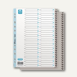 Kunststoff-Register Zahlen 1-54 DIN A4