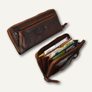 Pride & Soul Damenbörse LADY JANE, Leder, braun, 47172