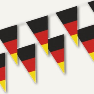 Papstar Wimpelkette "Germany", Folie, (L)4 m, wetterfest, 10 Stück, 19399