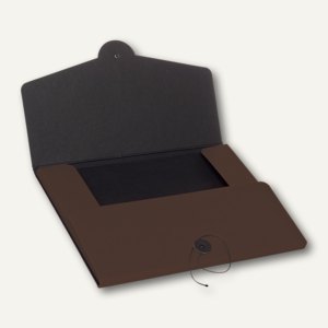 Rössler S.O.H.O. Sammelmappe für DIN A4 und größer, espresso, 5 Stück,1529452872