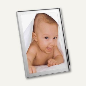 Bilderrahmen DURAFRAME® FOTO DESK, zum Aufstellen, 10x15cm, silber, 494223