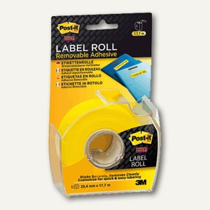 Etikettenrolle Super Sticky mit Abroller