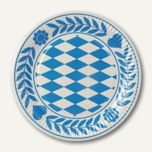 Pappteller Bayrisch Blau