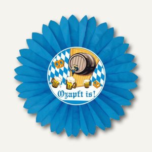 Papstar Dekofächer "Oktoberfest", Papier, Ø 60 cm, 10 Stück, 82810