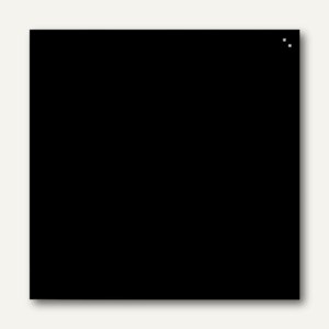 Franken Magnetische Glastafel, Quadrat, 35 x 35 cm, 2 Magnete, schwarz, GT353510