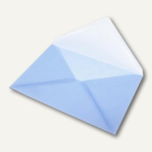 Transparenter Briefumschlag DIN C5, Pergamin, 100 g/m², hellblau, 50St.