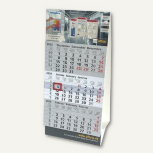 3-Monats-Tischkalender