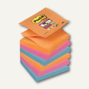 Post-it Haftnotizen SuperSticky Z-Notes, 76 x 76 mm, 6 Blöcke, R3306SE