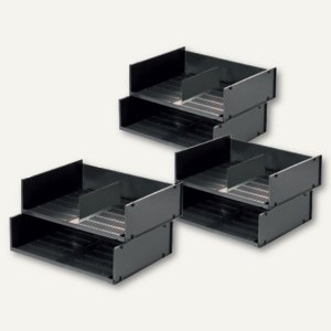 Durable Briefablageschale OPTIMO, DIN A4 quer, anthrazit, 6 Stück, 1700801058