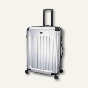 Reisetrolley M - 61 x 41 x 25 cm, 60 Liter, ABS/Polycarbonat-Mix, silber matt