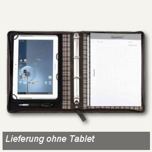 Ringbuchmappe A4 mit Karo-Futter