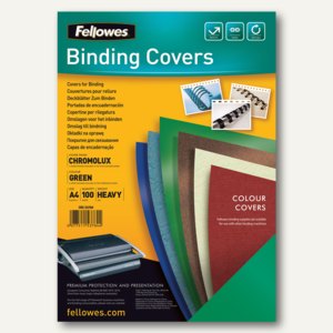 Deckblatt Chromolux Karton Lederstruktur glänzend 250g/qm grün 100St., 5378403