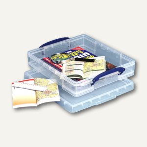 Aufbewahrungsbox 7 Liter, 400 x 350 x 85 mm, transparent, 6 Stück, 4802023