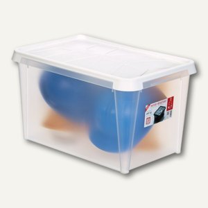 DRY Wasserdichte Box 45 Liter, 60 x 40 x 34 cm, transparent-weiß, 4655506