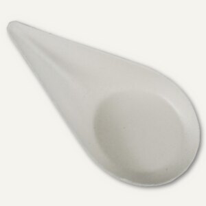 Papstar Teller "pure" "Drop", Zuckerrohr, 10.5 x 5.7 cm, weiß, 500 St., 85208