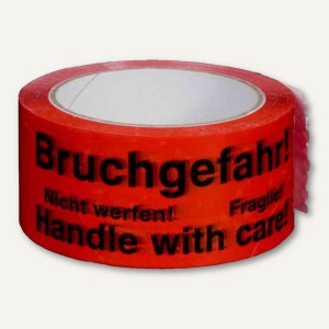 Signalklebeband Bruchgefahr! - 50 mm x 66 m