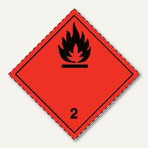 Gefahrgutaufkleberfolie - Gas