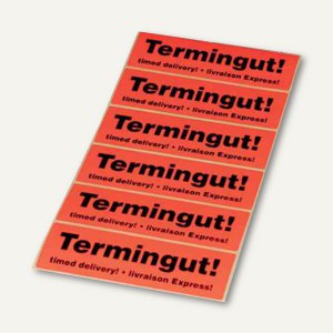 Hinweis-Etikettenrolle - Termingut