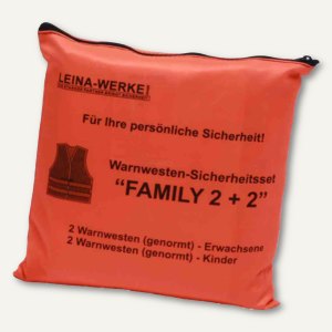 Pannenwesten/Warnwesten-Set Family 2+2