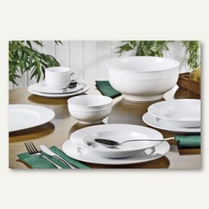 Esmeyer Kaffeeservice ALICE - 30-teilig, Qualitäts-Porzellan, weiß, 539-072