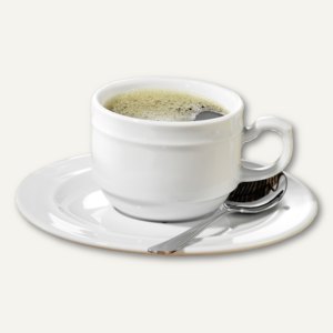 Kaffeetassenset ALICE - 6-teilig, Qualitäts-Porzellan, 0.18 l, weiß, 539-001