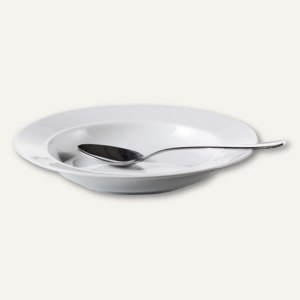 Suppentellerset ALICE - 6-teilig, Qualitäts-Porzellan, Ø22 cm, weiß, 539-018