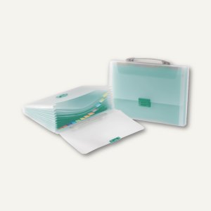 Tarifold Fächertasche DIN A4, 13 Fächer, grün, 5 Stück, 511305
