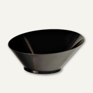 Fingerfood-Schalen "Diagonal", rund, 0.75l, Ø 9 cm, 3.9 cm hoch, schwarz, 800 St