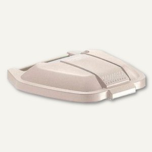 Rubbermaid Deckel für Abfall-Rollcontainer, 515 x 560 x 80 mm, PP, beige,R002220
