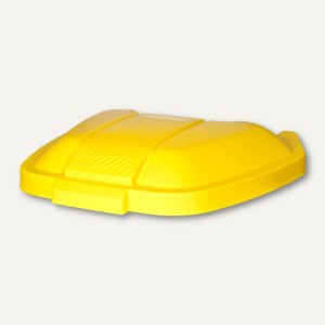 Rubbermaid Deckel für Abfall-Rollcontainer, 515 x 560 x 80 mm, PP, gelb, R002219