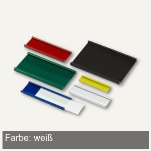 Ultradex Magnetische Schiene - (B)60 x (H)20 mm, weiß, 8 Stück, 846608