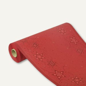 Tischläufer JUST STARS, Tissue, 4-lagig, 24 m x 40 cm, rot, 8 Rollen, 82531