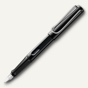 LAMY Füllhalter Safari, Feder B, Kunststoff, schwarz glänzend, 20397