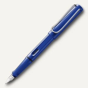 LAMY Füllhalter Safari, Feder B, Kunststoff, blau glänzend, 10492