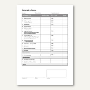 Officio Abrechnungsbogen DIN A5 956070 officio-abrechnungsbogen-din-a5-956070