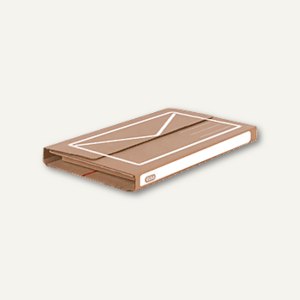 Universalverpackung DIN A5+, 240 x 180 x 10/50 mm, braun/weiß, 10 St., 400079262