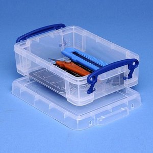 Aufbewahrungsboxen 0.75 Liter, 195 x 135 x 55 mm, transparent, 3 Stück, 4804270