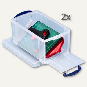 Really Useful Aufbewahrungsbox 10l 520 x 340 x 85mm transparent 