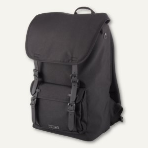 Laptop Rucksack RIDER, 28 x 47 x 16 cm, für 15", Polyester, schwarz, 46160
