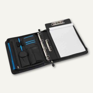 Ringbuchmappe "Roermond" - DIN A4, Kunstleder, 29 x 34 cm, schwarz, 98584