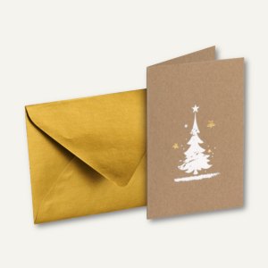 Weihnachtskarte DIN A6 + Umschlag DIN C6