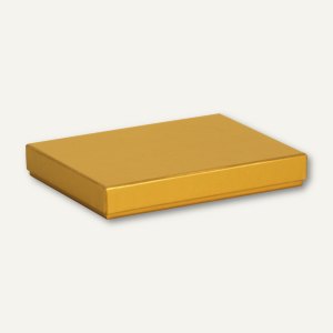 Geschenkbox für DIN A5, 155 x 215 x 30 mm, gold metallic, 3 Stück, 13521184001