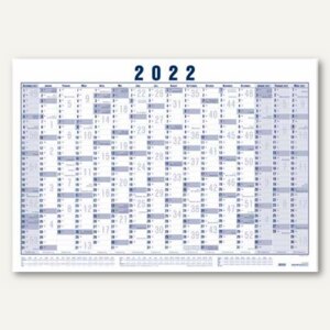 Zettler Urlaubsplaner 2026 - 16 Monate Wandkalender 100x30cm Für 25 Mitarbeiter