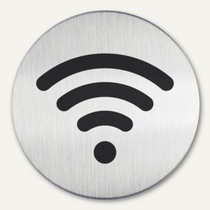 Edelstahl-Piktogramm WiFi