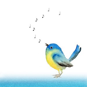 Cocktail-Servietten BLUE BIRD