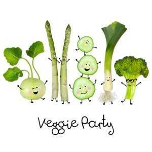 Servietten Veggie Party